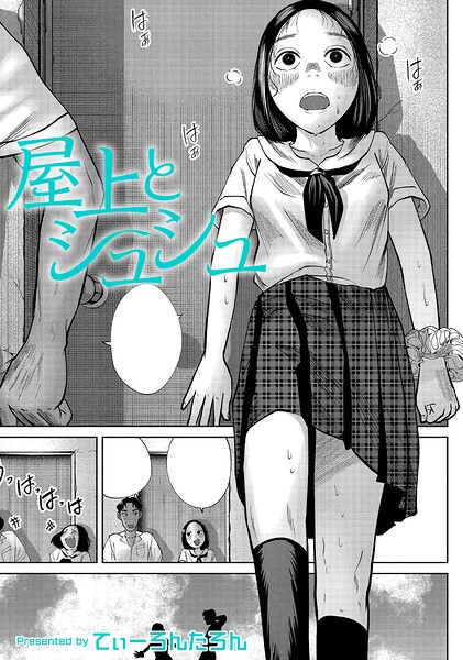 屋上とシュシュ